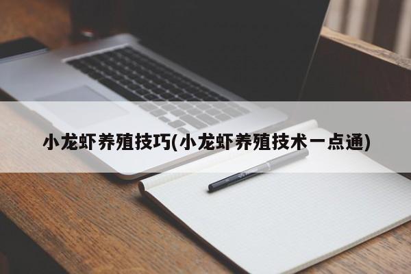 小龙虾养殖技巧(小龙虾养殖技术一点通)